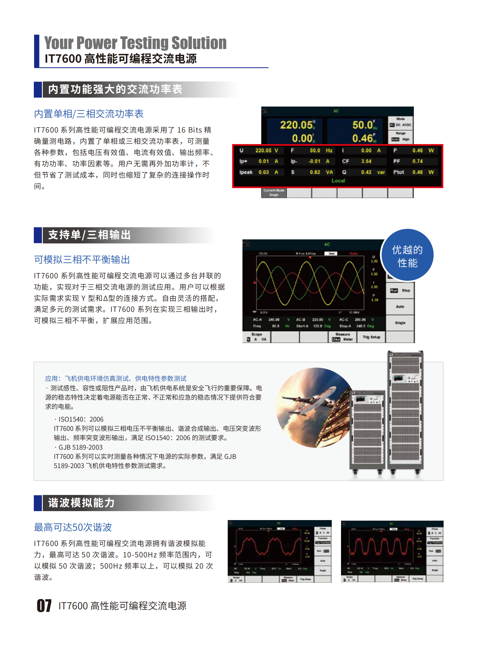 ITECH艾德克斯 高性能可编程交流电源 IT7600系列 - 广州市君翔仪器仪表有限公司