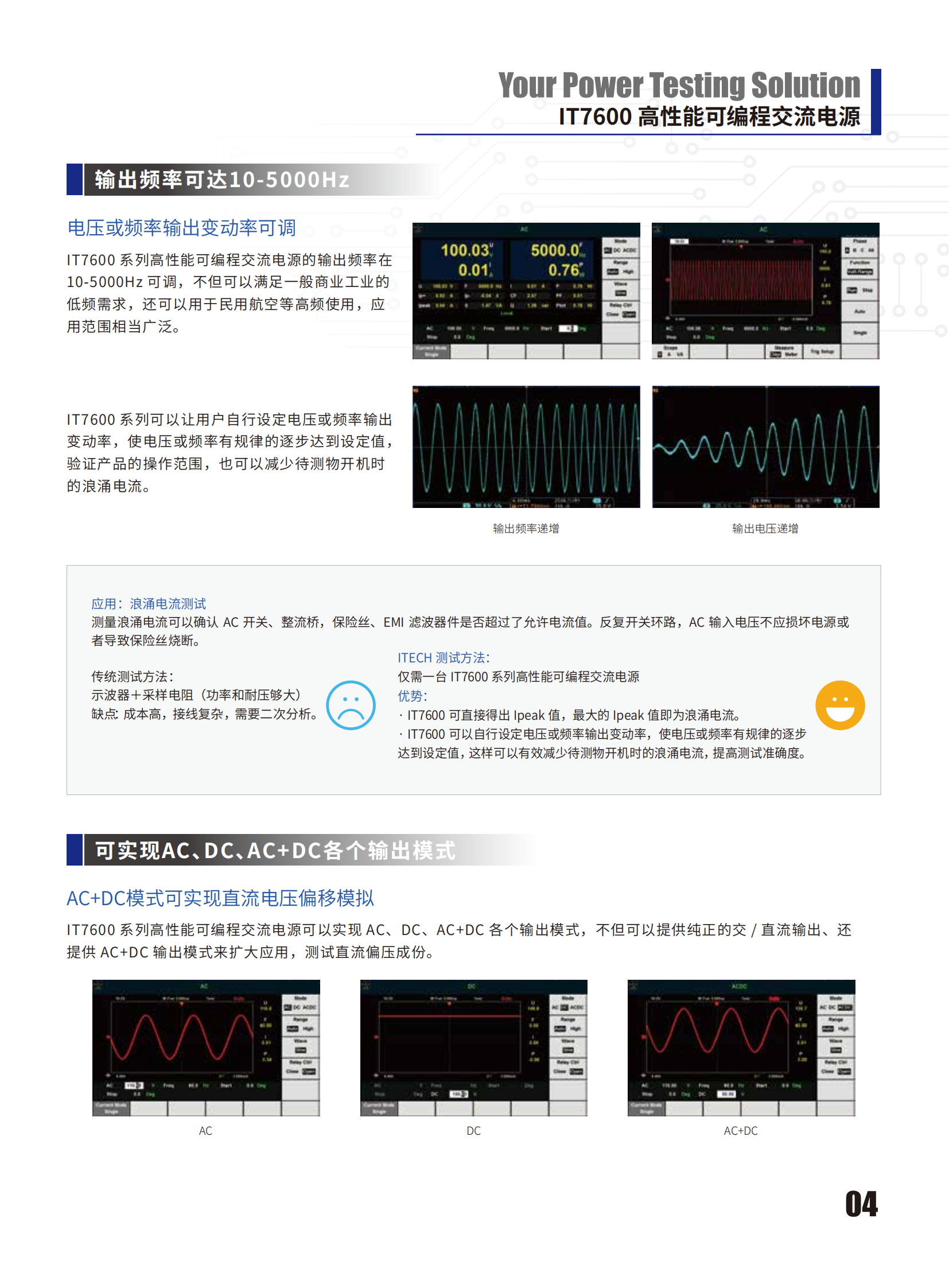 ITECH艾德克斯 高性能可编程交流电源 IT7600系列 - 广州市君翔仪器仪表有限公司